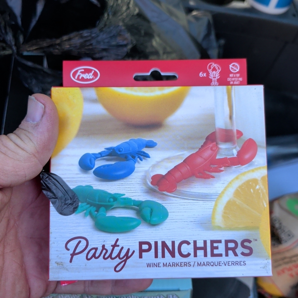 Fred Party Pinchers Wine Markers - Vibrant Set